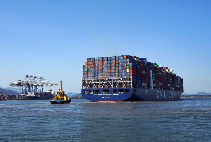 Porto de Santos movimentou 38,7 milhões de toneladas no primeiro trimestre